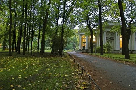 Palace in Park Stock Photos