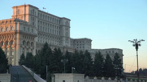 Palace of Parliament in Bucharest Stock-Footage 86804622