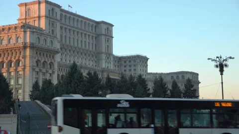 Palace of Parliament in Bucharest Stock-Footage 86804629