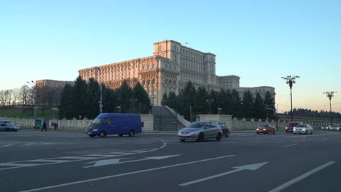 Palace of Parliament in Bucharest Видео 86804641