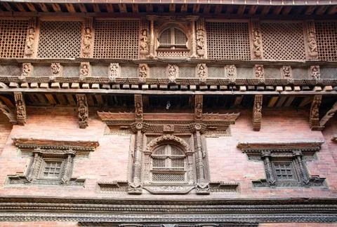 Palace at Patan Durbar Square Foto stock