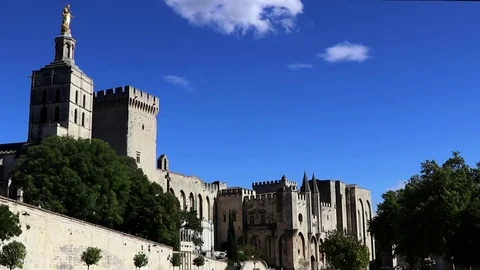 Palace of the Popes Stock Footage 82892166