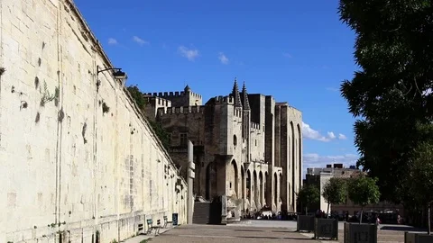 Palace of the Popes Stock Footage 82892416