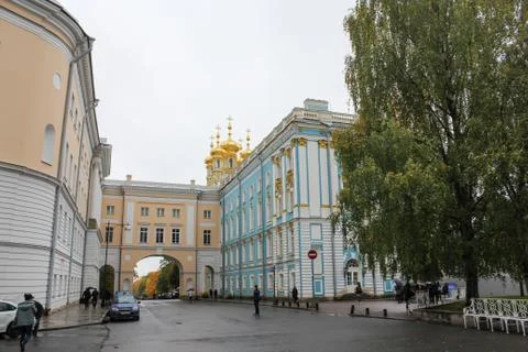 The palace in Pushkin. Stock Photos