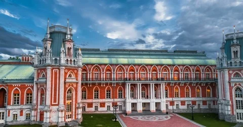 Palace of queen Catherine the Great Stock-Footage 80378988