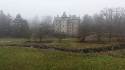 Palace by the River Stock Footage 71019378