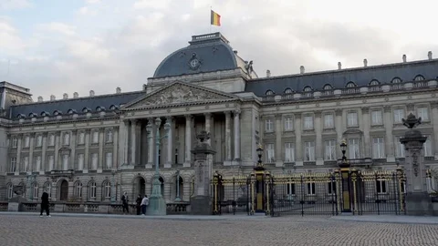 Palace royal brussels Stock Footage 70331915