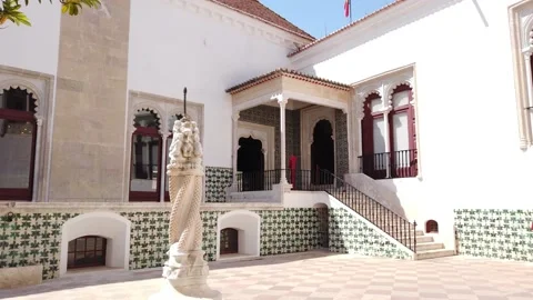 The Palace of Sintra also called Town Palace Stock Footage 136429217