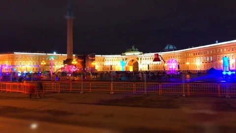 Palace Square 1 - Time Lapse Stock Footage 119644231