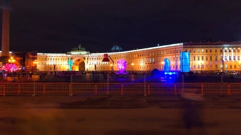 Palace Square 2 - Time Lapse Stock Footage 119673817