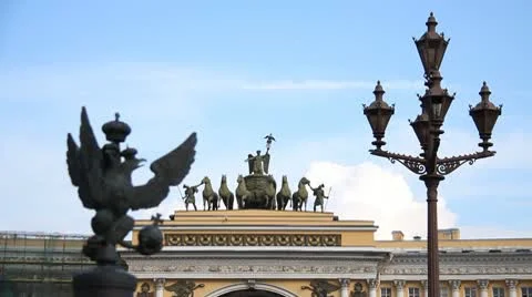 The Palace Square Stock Footage 10756607