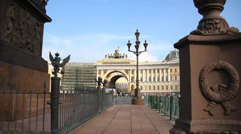 The Palace Square Stock Footage 10756744