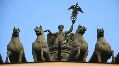 The Palace Square Stock Footage 10756792