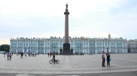 The Palace Square Stock Footage 10756813