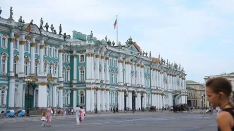 The Palace Square Stock Footage 10756848