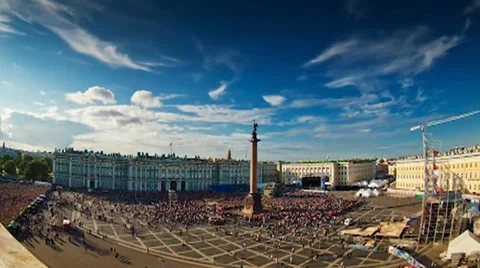 Palace Square Stock Footage 30190724