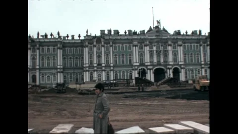 Palace Square Renovation Stock Footage 278399482