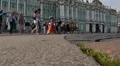 The palace square in st. Petersburg HD Footage