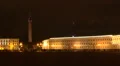 The palace square in st. Petersburg. Night. HD Footage