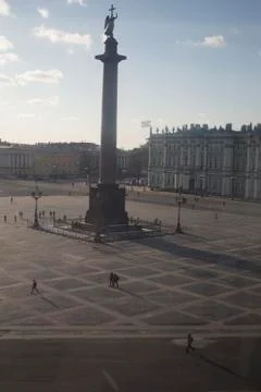 Palace Square, view from the window, St. Petersburg Stock Photos