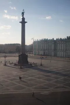 Palace Square, view from the window, St. Petersburg Stock Photos