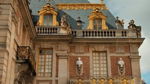 Palace of Versailles close-up 1 Stock Footage 346557804