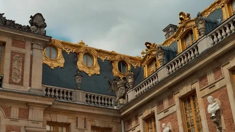 Palace of Versailles close-up 2 Stock Footage 346557815