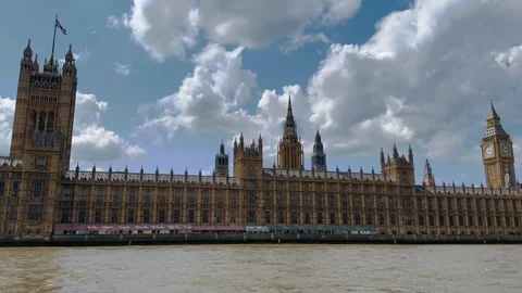 Palace of Westminster 4k Stockbeeldmateriaal 244884870