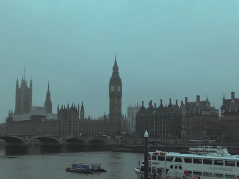 Palace of Westminster. The Tower of Big Ben. Stock Footage 70998823
