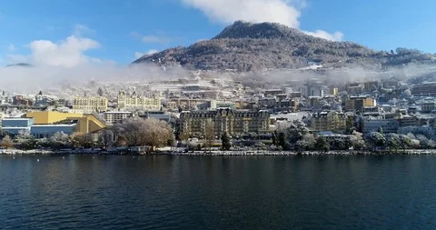 Palace in winter Stock Footage 102572046