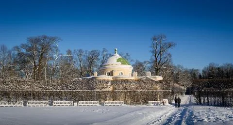 Palace at winter Stock Photos