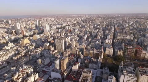 Palacio Barolo at the center of sprawling Buenos Aires, Argentina Stock Footage 63306285