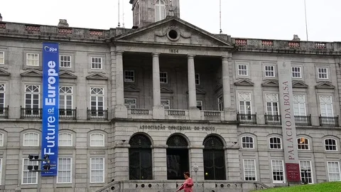 Palacio da Bolsa, Stock Exchange Palace, Porto, Portugal Stock Footage 75821151