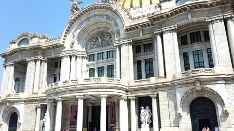 Palacio de bellas artes building in mexico Vídeos de archivo 336916714