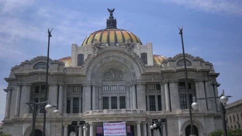 Palacio De Bellas Artes In Centro Historico, Mexico City Stock Footage 154668541
