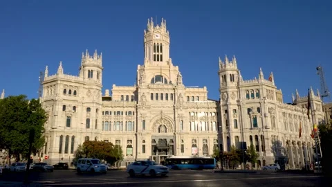 Palacio de Cibeles in Madrid Stock Footage 159172034
