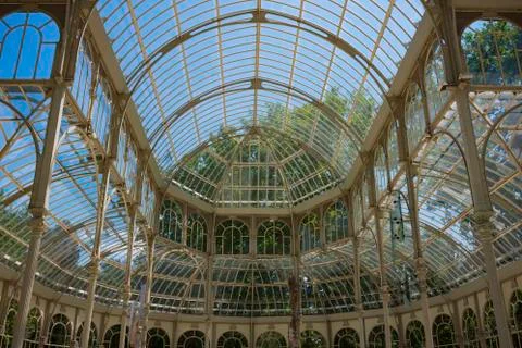 The Palacio de Cristal Stock Photos