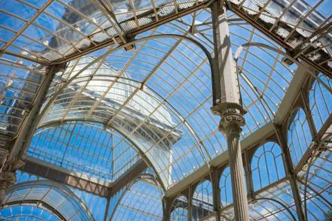 The Palacio de Cristal Stock Photos