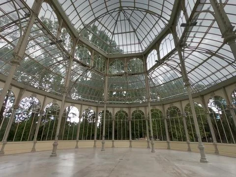 Palacio de Cristal Stock-Fotos