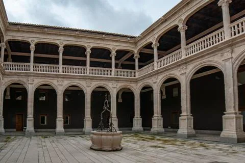 Palacio de los Condes de Miranda or Avellaneda in Pearanda de Duero in the pr Stock Photos