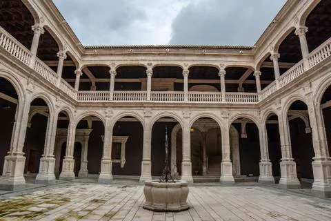 Palacio de los Condes de Miranda or Avellaneda in Pearanda de Duero in the pr Stock Photos