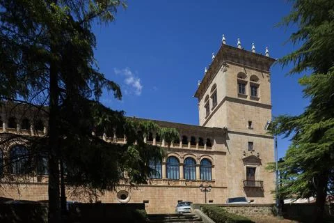 The Palacio De Los Condes De Gomara in Soria, Spain Stock Photos