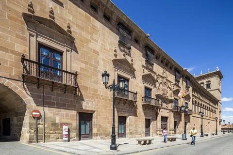 The Palacio De Los Condes De Gomara in Soria, Spain Stock Photos