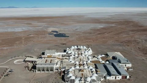 Palacio de Sal, Salar de Uyuni, Bolivia Stock Footage 197302771