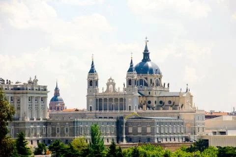 Palacio real, madrid Foto stock