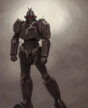 Paladin warrior in shell, medieval, ready for battle and defence Stock Illustration