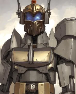 Paladin warrior in shell, medieval, ready for battle and defence Illustration