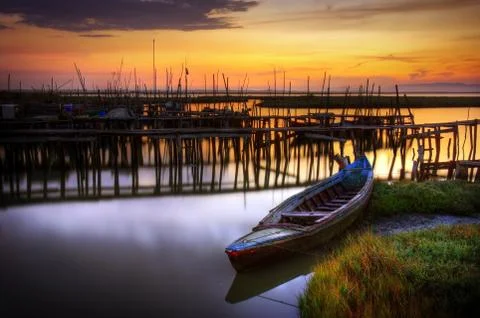 Palaffite port Stock Photos