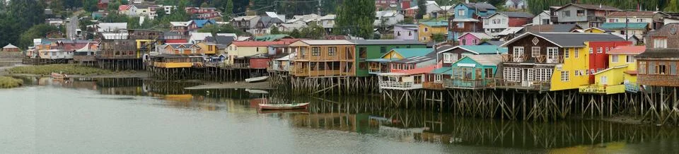 Palafitos of Chiloe Stock Photos