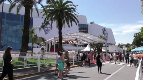 Palais festivals Stock Footage 54643939